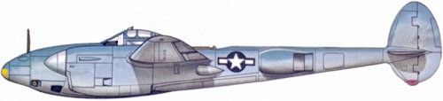 Typical Synthetic Haze Paint scheme as applied to the F-5C-1-LO of 1943.