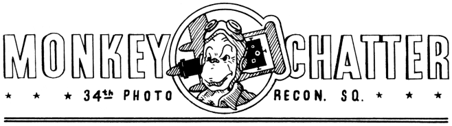 Original WWII masthead of Monkey Chatter by Joey Adams.  (Joe Adams)